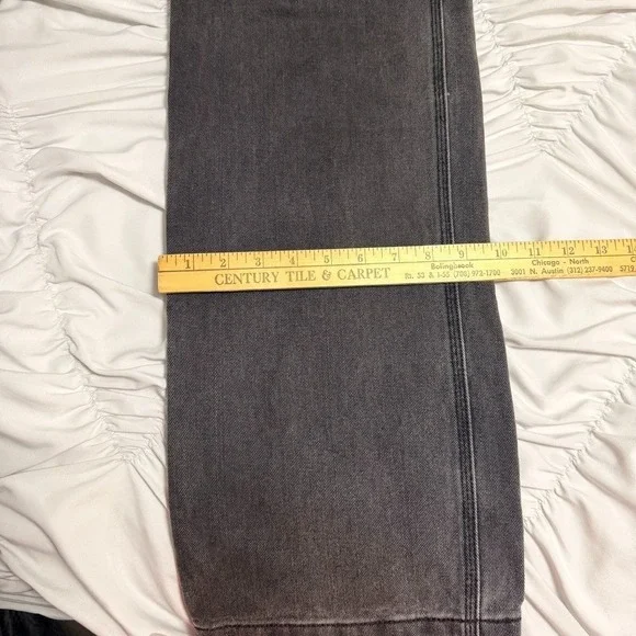 J. Galt Shanghai Black Straight Leg Jeans Women's Size S Washed Denim High Rise - Picture 3 of 10